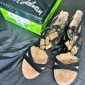 Women’s size 6.5 black Sam Edelman suede sandals